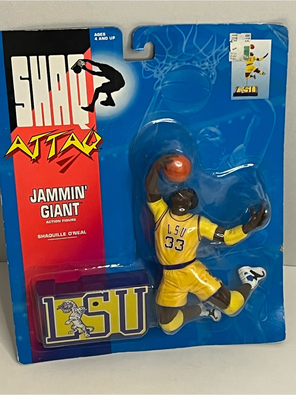 Jammin' Giant Shaquille O'Neal LSU Yellow Action Figure